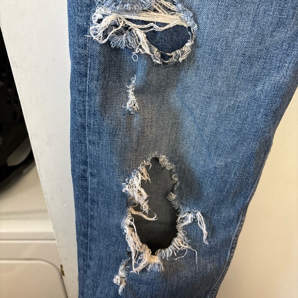 MOTHER SUPERIOR High Waisted Study Hover Distressed Jeans Peaches and Screams 29 - Picture 4 of 13